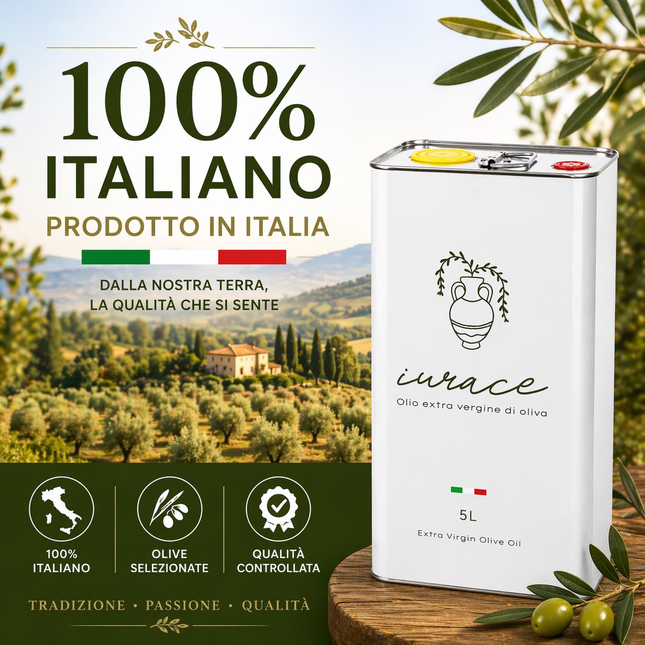 Olio Extravergine di Oliva IURACE - Latta da 5L